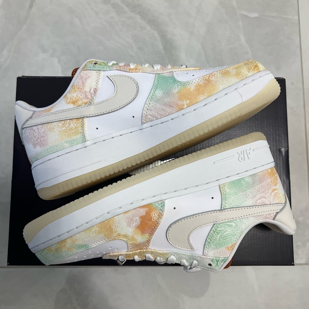 Nike Air Force 1 07 LX Pastel Paisley Women's Sneakers Shoes White FJ7739 101